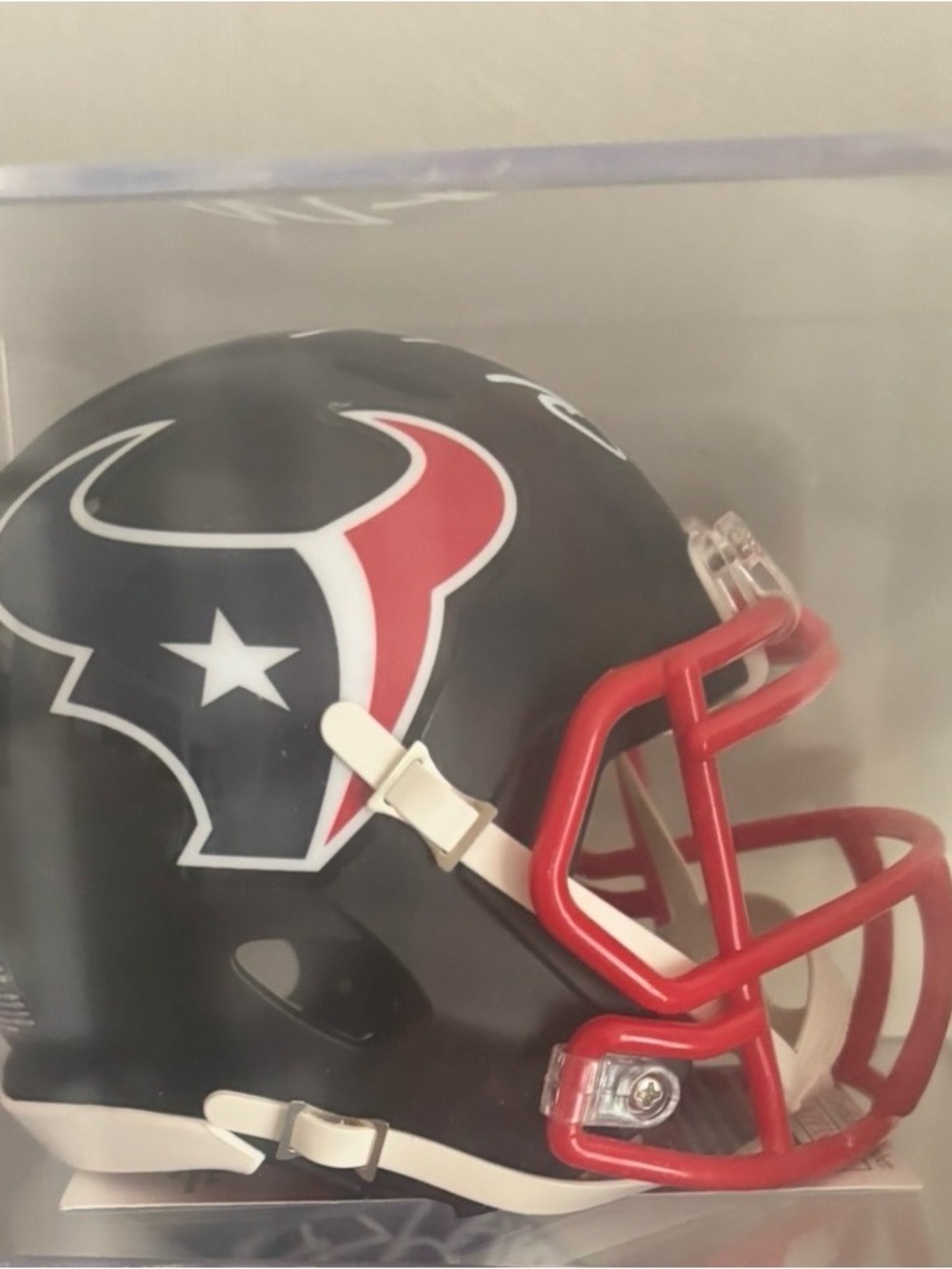 Houston Texans Black & Red Football Helmet - Team Logo